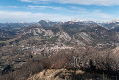 Veynes depuis la montagne d'Oule