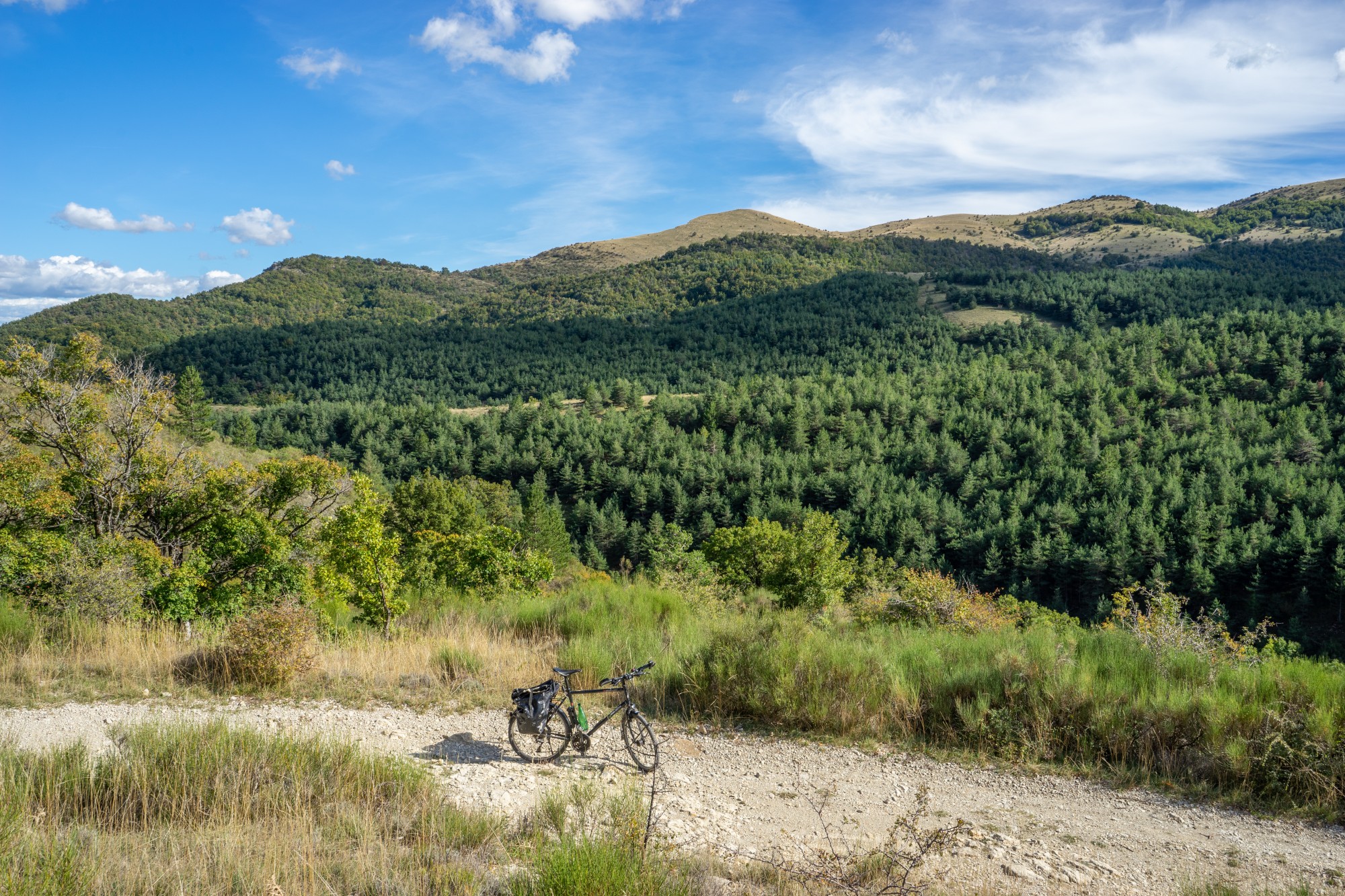 Piste entre Clarescombe et le col Saint-Pierre